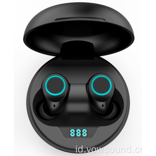 Bluetooth 5.0 TWS di Earphone Telinga dengan Mikrofon
